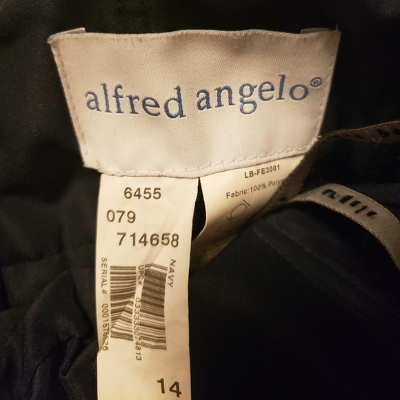 High-Low Navy Dress - Picture 4 of 4